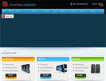Tablet Screenshot of centralhosts.com